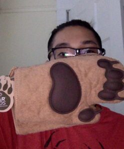Genuine Fred Bear Hands Oven Mitts - Quality Cotton with Heat Resistant Silicone - Fun & Function Kitchen Gadgets - Funny White Elephant Gift - Great Gift for Home Cooks, Bakers, & Animal Lovers - 33 61an6uVi9vL 1