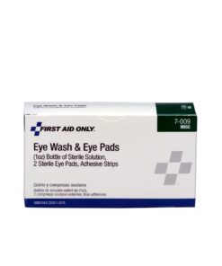 Pac-Kit 7-009 5-Piece Eye Flush Kit with 1 Oz. Eye Wash Solution, 2 Eye Pads and 2 Adhesive Strips 7-009-001 10 61anBJkbPCL