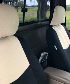 FH Group Car Seat Covers Front Set in Cloth - Car Seat Covers for Low Back Car Seats with Removable Headrest, Universal Fit, Automotive Seat Covers, Washable Car Seat Cover for SUV, Sedan, Van Beige 33 61ap4hoSPtL