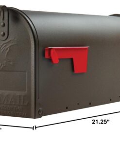 Gibraltar Mailboxes Elite Medium Capacity Galvanized Steel Bronze, Post-Mount Mailbox, E1100BZO 33 61arhf7WKoL