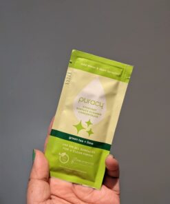 Puracy Everyday Surface Cleaner Concentrate Packettes, Makes 32 Ounces of Streak-Free Natural Household Multi-Surface Cleaner, Plastic-Free, Nontoxic, Green Tea & Lime, 2-Pack (Makes 32 fl oz) 0.5 Fl Oz (Pack of 2) 29 61arse1MCVL