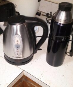 Hamilton Beach Electric Tea Kettle, Water Boiler & Heater, 1.7 Liter, Cordless Serving, 1500 Watts for Fast Boiling, Auto-Shutoff and Boil-Dry Protection, Stainless Steel (40880) 1.7 L 50 61asL4UGW9L