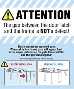 Alternative view of Regalo Easy Step 38.5-Inch Wide Walk Thru Baby Gate, Includes 6-Inch Extension Kit, Pressure Mount Kit, Wall Cups 38.5" Wide