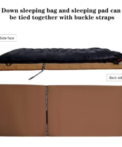 OMVMO -10°F 0°F 10°F 15°F 650FP/800 FP Rectangle Duck/Goose Down Sleeping Bag for Adults,Ultralight Wearable 4 Season Envelope Sleeping Bag for Camping,Can be Used as a Down Blanket Duvet or Cloak Black/-10℉/Left Zipper Regular(Fits up to 6'0'') 11 61atJEgdYdL