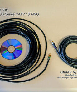 Mediabridge™ Ultra Series Subwoofer Cable (50 Feet) - Dual Shielded with Gold Plated RCA to RCA Connectors - Black - (Part# CJ50-6BR-G1) 23 61atlZ49wIL