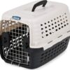 Petmate Compass Kennel, PEARL WHITE/BLACK (41031), Made in USA 15.5"L x 9.0"W x 10.5"H