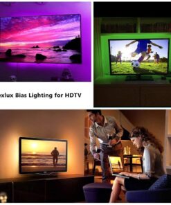 Nexlux LED Lights for 58 Inch TV, Backlight 8.2ft USB LED Light Strip Indoor Use APP Controlled with Remote, DIY Colors TV LED for Gaming Lights RGB for 32Inch-58Inch 30 61atzYvEP7L