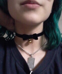 3GARDEN COS Gothic Lolita Bow Bells Velvet Ribbon lace Necklace Choker Necklace 31 61axREibERL