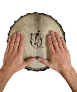 Hand-carved Djembe Drum From Africa - 11"x22" Classical Heartwood Djembe (Rings Carving) Rings Carving 15 61b11zkKz5L