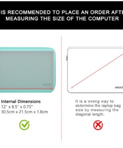 ARVOK 11 11.6 12 Inch Laptop Sleeve Multi-Color & Size Choices Case/Water-Resistant Neoprene Notebook Computer Pocket Tablet Briefcase Carrying Bag/Pouch Skin Cover for HP/Dell/Lenovo/Asus/Acer 11.6 inch Light Green 21 61b1erDR6YL
