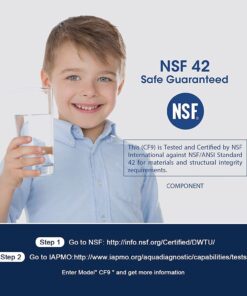 Alternative view of Crystala Filters XWF Water Filter, Compatible with GE XWF Refrigerator Water Filter, 3 Pack