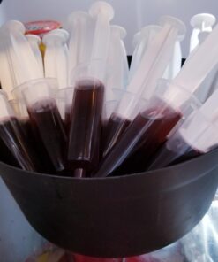 Party Essentials 1.5 Ounce Gelatin Shot/Gelatin Syringe Injectors with Caps, 12-Count, Clear 12 Count (Pack of 1) 16 61b2sSQFWUL