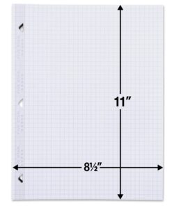 Five Star Loose Leaf Paper, 3 Pack, Notebook Paper, Graph Paper, Reinforced Filler Paper, Fights Ink Bleed, 8.5 x 11, 100 Sheets per Pack (38034) 19 61b3W0cJUgL