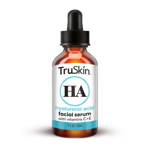 TruSkin Hyaluronic Acid Serum for Face – Hydrating Facial Serum with Hyaluronic Acid & Vitamin C – Anti Aging Facial Skin Care – Best Face Serum for Moisturizing and Fine Lines, 1 fl oz 1 Fl Oz (Pack of 1)