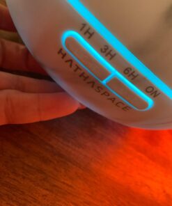 HATHASPACE Marble Essential Oil Aroma Diffuser, 350ml Aromatherapy Fragrance Diffuser & Ultrasonic Cool Mist Room Humidifier, 24+ Hour Capacity, 7-Color Mood Light, Intermittent Mode, BPA-Free (White) White 28 61b662t3fcL