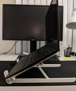 JUBOR Laptop Stand Adjustable Laptop Stand Portable Foldable Ergonomic Desktop Stand Holder Mount for MacBook Notebook Computer PC iPad Tablet 42 61b6GFMNiML