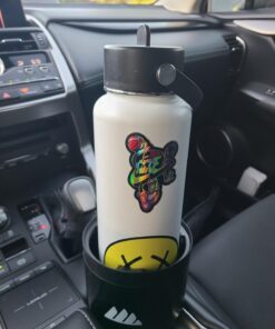 Integral Ultimate Expander Car Cup Holder - Adjustable Base - Expander & Organizer for Vehicles - Compatible with Coffee Mug, Yeti 14/24/36/46oz, Ramblers, Hydro Flasks 32/40oz, 3.4"-4.0" Bottles Black 1 Pack 35 61b6kics4KL 2