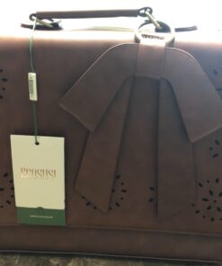 ECOSUSI Women's Briefcase Vegan Leather Laptop Bag for Work Shoulder Computer Satchel Bag with Detachable Bow 14 inch Coffee 52 61b8HiWnZnL