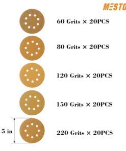 Alternative view of Mestool 58-AP 100 per box include 60 80 120 150 and 220 GRITS 5