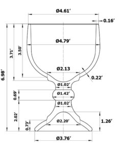 Chefcaptain Schooner Beer Glass - 21.5 Oz Extra Large Goblet Crystal Style ZERO LEAD Shrimp Cocktail, Coronaritas, Margaritas 4 PACK Classic 21.5 OZ 34 61bC4qOqwQL