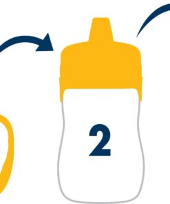 Thermos Foogo 11-Ounce Straw Bottle, Blue/Yellow 13 61bClTtez1L