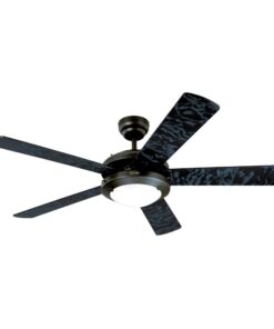 Westinghouse Lighting 7224200 Comet Indoor Ceiling Fan with Light, Matte Black Indoor Only LED 25 61bER9bFxiL