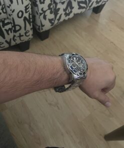 Invicta Men's Pro Diver Collection Chronograph Watch 48mm Silver & Blue 34 61bERsnadL 2