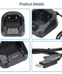 Baofeng USB Cable Battery Charger with Indicator Light for Portable Baofeng UV-82 UV-82HP UV-82L Series Two-Way Radios 15 61bI cy7YjL