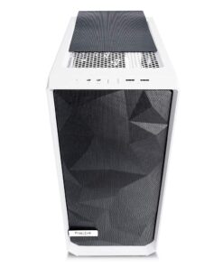 Fractal Design Meshify C - Compact Mid Tower Computer Case - Airflow/Cooling - 2X Fans Included - PSU Shroud - Modular Interior - Water-Cooling Ready - USB3.0 - Tempered Glass Side Panel - White TG 54 61bIGZqZCL
