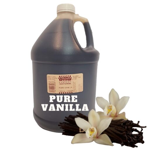 Bickford Flavors 4X Pure Vanilla Extract for Baking, Madagascar Bourbon Vanilla, No Sugar Added Flavoring, Gluten Free, Vanilla Essence Gourmet Baking Ingredients, Vegan Food Flavoring, 1 Gallon 128 Fl Oz (Pack of 1)