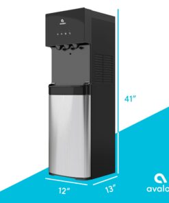 Avalon Bottom Loading Water Cooler Water Dispenser with BioGuard- 3 Temperature Settings - Hot, Cold & Room Water, Durable Stainless Steel Construction, Anti-Microbial Coating- UL Listed Bottled 26 61bIUvH68L 2