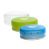 humangear GoTubb | Hard Container | Easy Open | Food-Safe Material, Clear/Green/Blue, Medium Medium (3-pack) 56 61bImivKA7L
