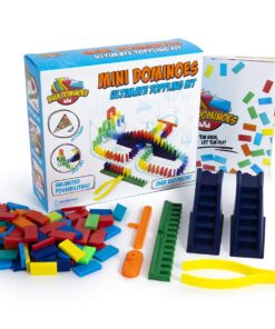 Alternative view of Bulk Dominoes Mini Domino Kit | Dominoes Set, STEM STEAM Small Toys, Family Games for Kids, Kids Toys and Games, Building, Toppling, Chain Reaction Sets (Starter) Starter