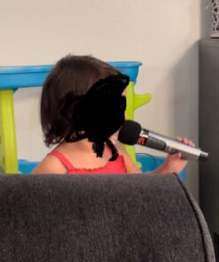 RHM K222 Karaoke Machine, with 2 Wireless Microphones & 5 Sound Modes, Support Optical/Bluetooth/AUX/USB/PC, Wooden Bluetooth Speaker for TV/Home/Meeting/Karaoke/Party, Gift for Music & Karaoke Lovers Gray 21 61bJaqc1RDL