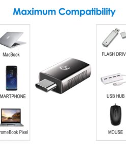 Rankie 2-Pack USB C 3.0 Adapter Hi-Speed USB Type C to USB Type A 32 61bK73pr3NL