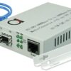 Open SFP Slot - Gigabit Ethernet - Fiber Optic Media Converter - to UTP Cat5e/Cat6 10/100/1000 Copper – AutoSensing - SFP Slot Supporting Any Mini GBIC/SFP Gigabit Type - Jumbo Frame & LLF Support 54 61bKT2d2riL