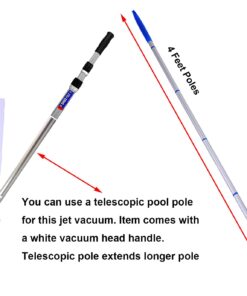 Alternative view of Perfect Pools Pool Spa Jacuzzi Pond Mini Jet Vac Vacuum Cleaner w/ Brush, Bag, and 4' Pole