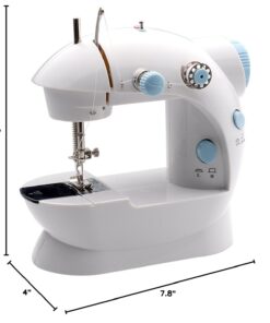 MICHLEY LSS-202Combo Lil' Sew & Sew LSS-202 Combo Mini Sewing Machine, Electrical, 2-Speed, White LSS 202 Kit 22 61bPefERlFL 1