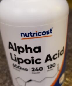 Nutricost Alpha Lipoic Acid 600mg Per Serving, 240 Capsules - Gluten Free, Vegetarian Capsules, Soy Free & Non-GMO 33 61bQazNzjGL