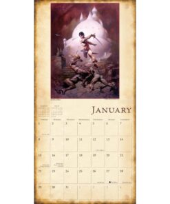 Alternative view of The Fantasy Art of Frank Frazetta 2017 Wall Calendar