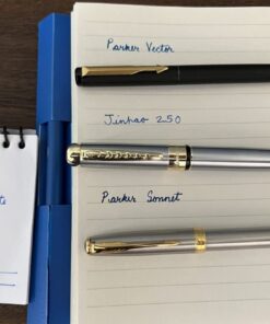 JINHAO 250 Stainless Steel Gold Trim Fountain Pen - Medium 1 40 61bRZ3bUA1L