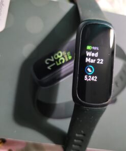 Fitbit Inspire 3 Health &-Fitness-Tracker with Stress Management, Workout Intensity, Sleep Tracking, 24/7 Heart Rate and more, Midnight Zen/Black One Size (S & L Bands Included) Black/Midnight Zen Tracker 32 61bS3z7kXXL