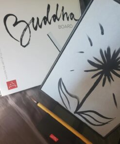 The Original Buddha Board Art Set: Water Painting w/ Bamboo Brush & Stand for Mindfulness Meditation – Inkless Drawing Board - Painting & Art Supplies – Ideal Relaxation Gifts for Women or Men 54 61bTEFvGJnL 1