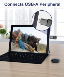 USB C Male to USB 3.0 Female Adapter 3-Pack,Thunderbolt 3 Type C OTG Drive Converter for MacBook Pro 2022,iPad Mini 6 Air 4 5 Generation,Surface Go,Microsoft Galaxy S23 23 S21 S22 Plus Ultra Gray 14 61bToOqvLL