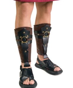 Alternative view of Roman Leg Guards Adult One Size As Shown