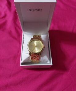 Nine West Women's Bracelet Watch Gold 28 61bX3o4e5lL