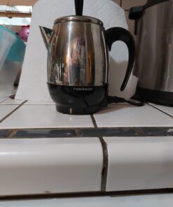 Farberware 2-4-Cup Electric Percolator coffee maker, Stainless Steel, Automatic Warm Function, FCP240 4 Cup 33 61bYCjz6E9L
