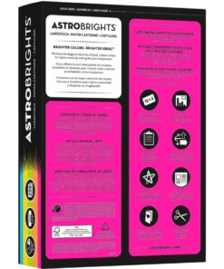 Astrobrights Color Cardstock -"Bright" Assortment, 65 lb Cover Weight, 8.5 x 11, Assorted, 250/Pack 14 61bYF4MUWfL