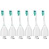 Brushmo Replacement Toothbrush Heads for Philips Sonicare E-Series HX7022/66, Fits Sonicare Essence, Xtreme, Elite, Advance, and CleanCare Electric Toothbrush, 6 Pack Standard - Green 6 Count (Pack of 1)