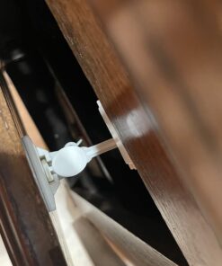 12 Pack Cabinet Locks Child Safety Latches - Vmaisi Baby Proofing Cabinets Drawer Lock with Adhesive Easy Installation - No Drilling or Extra Screws (White) Standard 12.0 37 61bYwbyJUOL